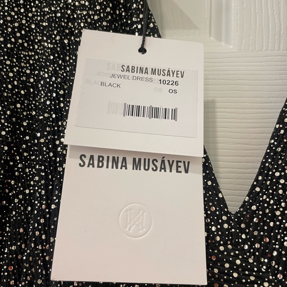 Sabina Musayev Jewel Dress Black OS - Picture 4 of 10